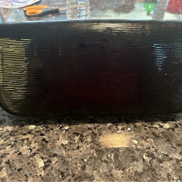 Louis Vuitton Black and Silver Logo Clutch - Picture 5 of 8